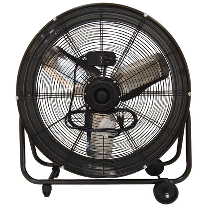 Drum Fan With Pure Copper Wiring Motor And Blades - Black