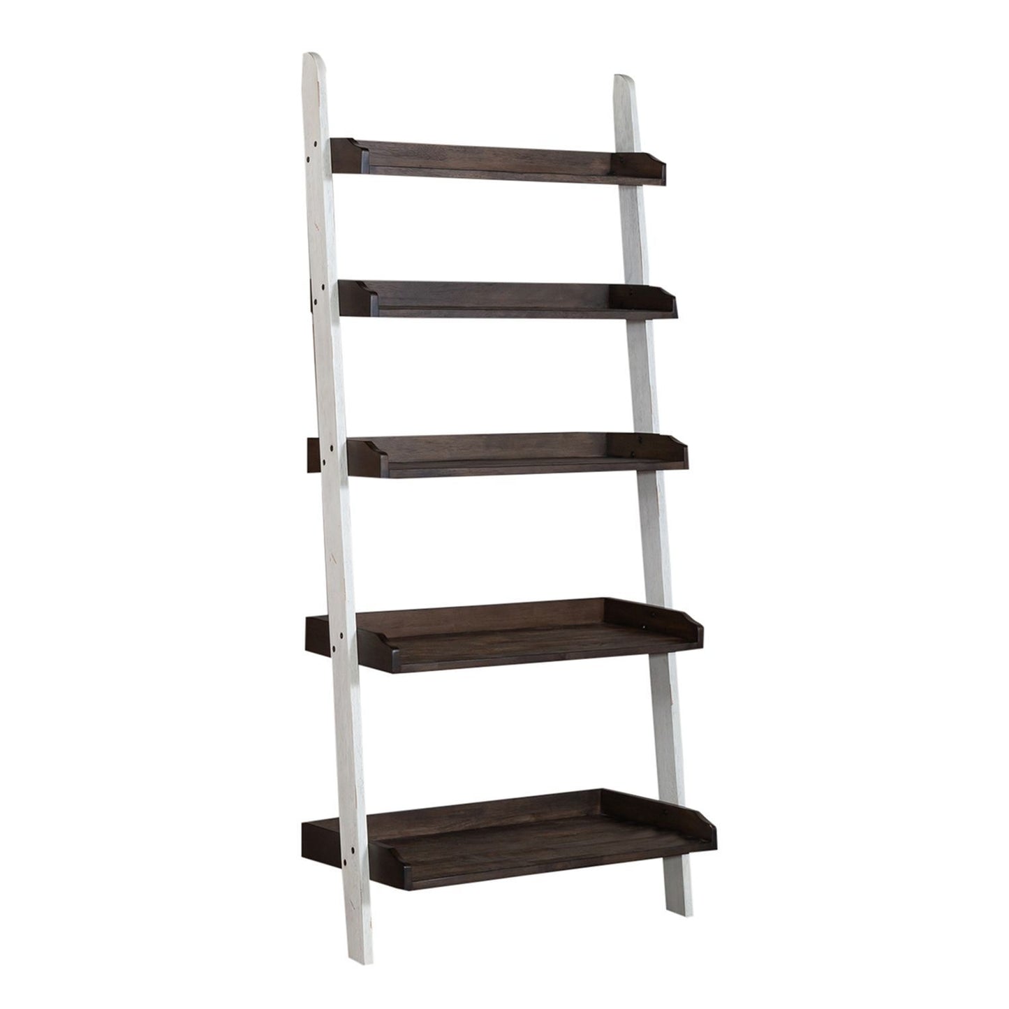 Farmhouse - Leaning Bookcase - White