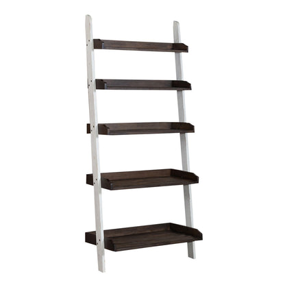 Farmhouse - Leaning Bookcase - White