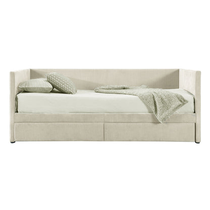 Daybed With Two Drawers And Wood Slat