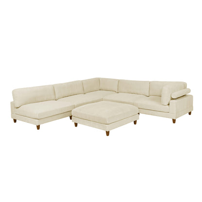 Modern Modular Sectional With Adjustable Back Support