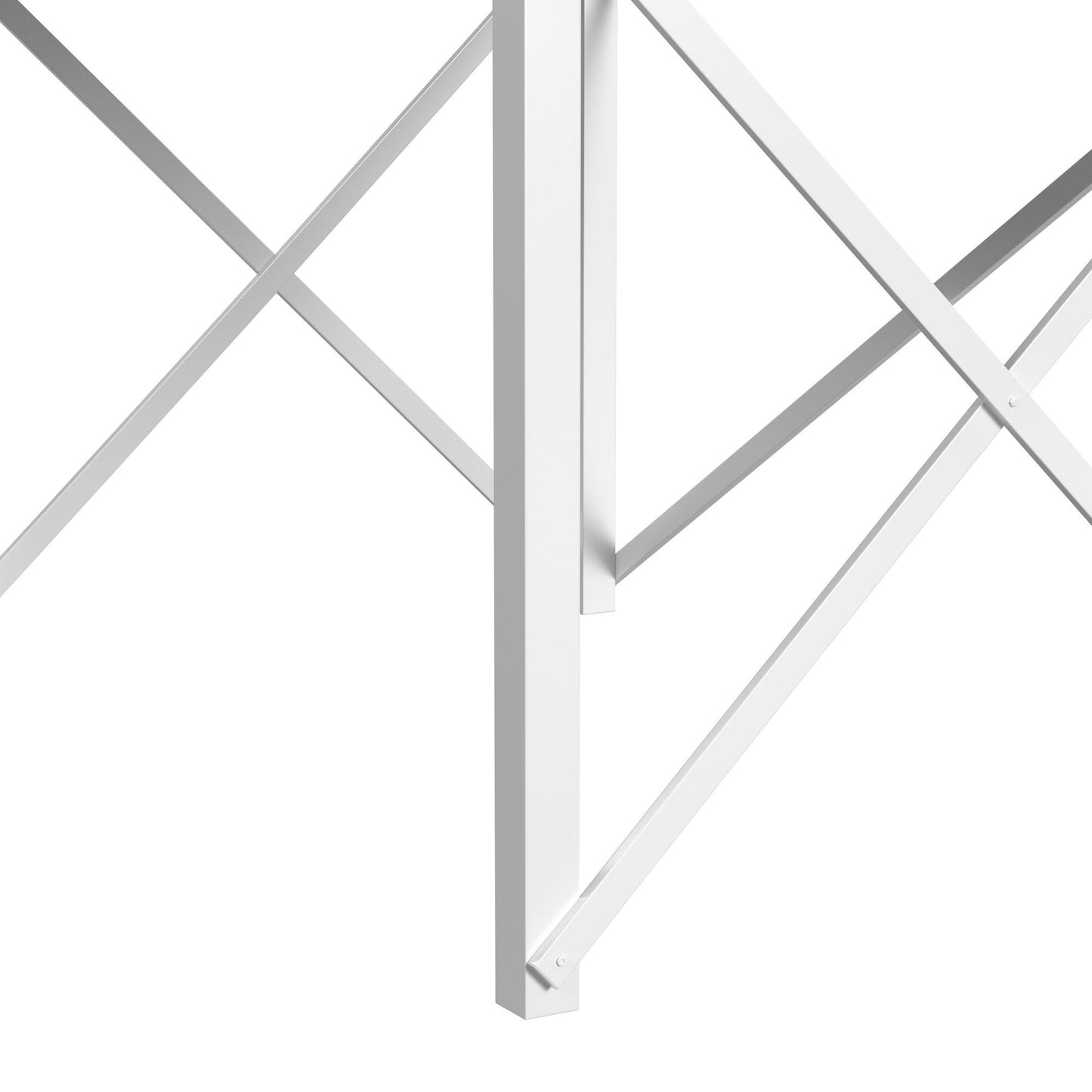 Talia - Full Loft Bed Posts, Ladder, Short Rails, Short X Bar And Hardware - White