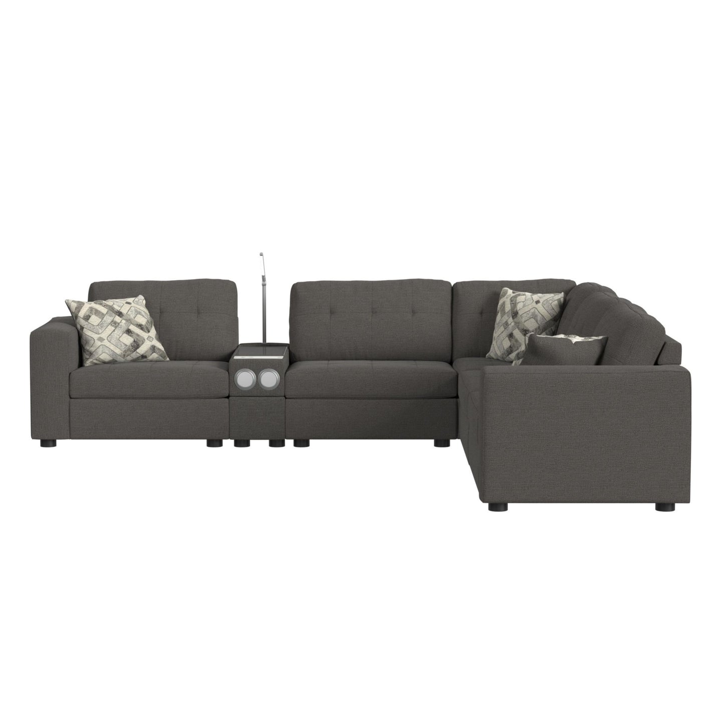 Options One - RHF Chair With 1 Pillow - Ash