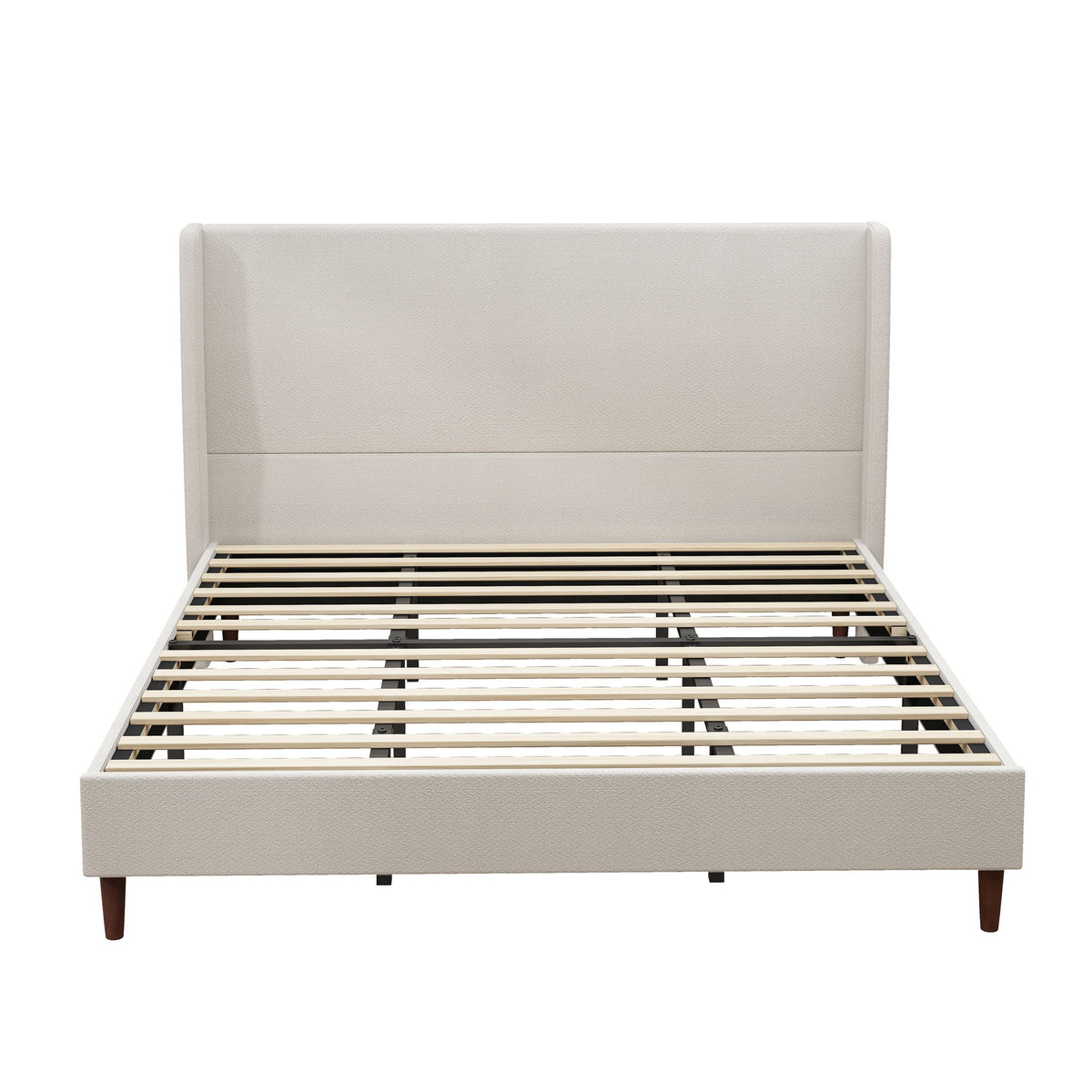 Upholstered Bed & High Headboard Design