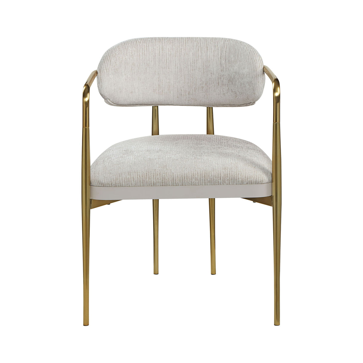 Zayn - Arm Chair (Set of 2) - Beige / Gold