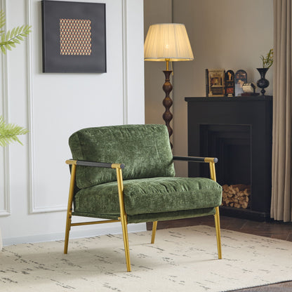 Modern Accent Chair With Cushions, Cozy Seating