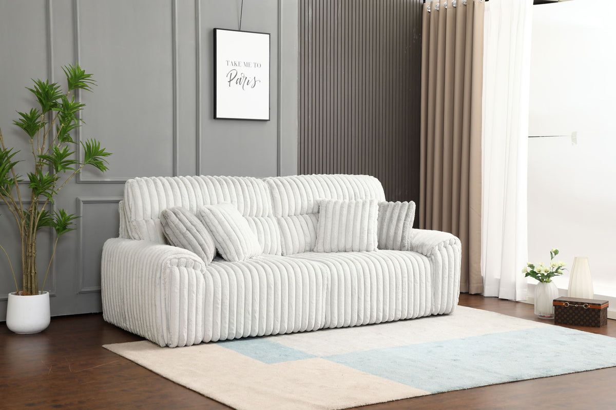 Jaya - Power Motion Sofa With Sleeper & USB Port - Light Gray