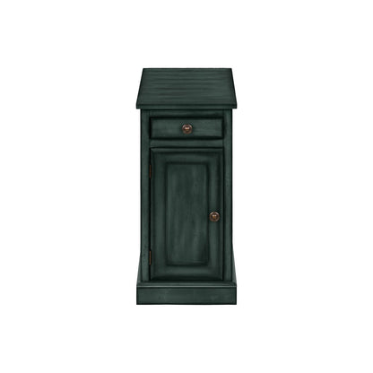 Accent Table With Storage Drawer For Living Room - Blue