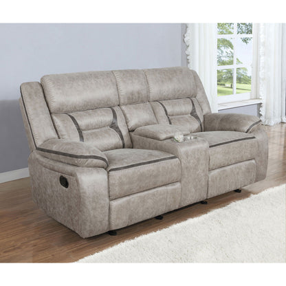 Brazelton - Glider Loveseat With Console