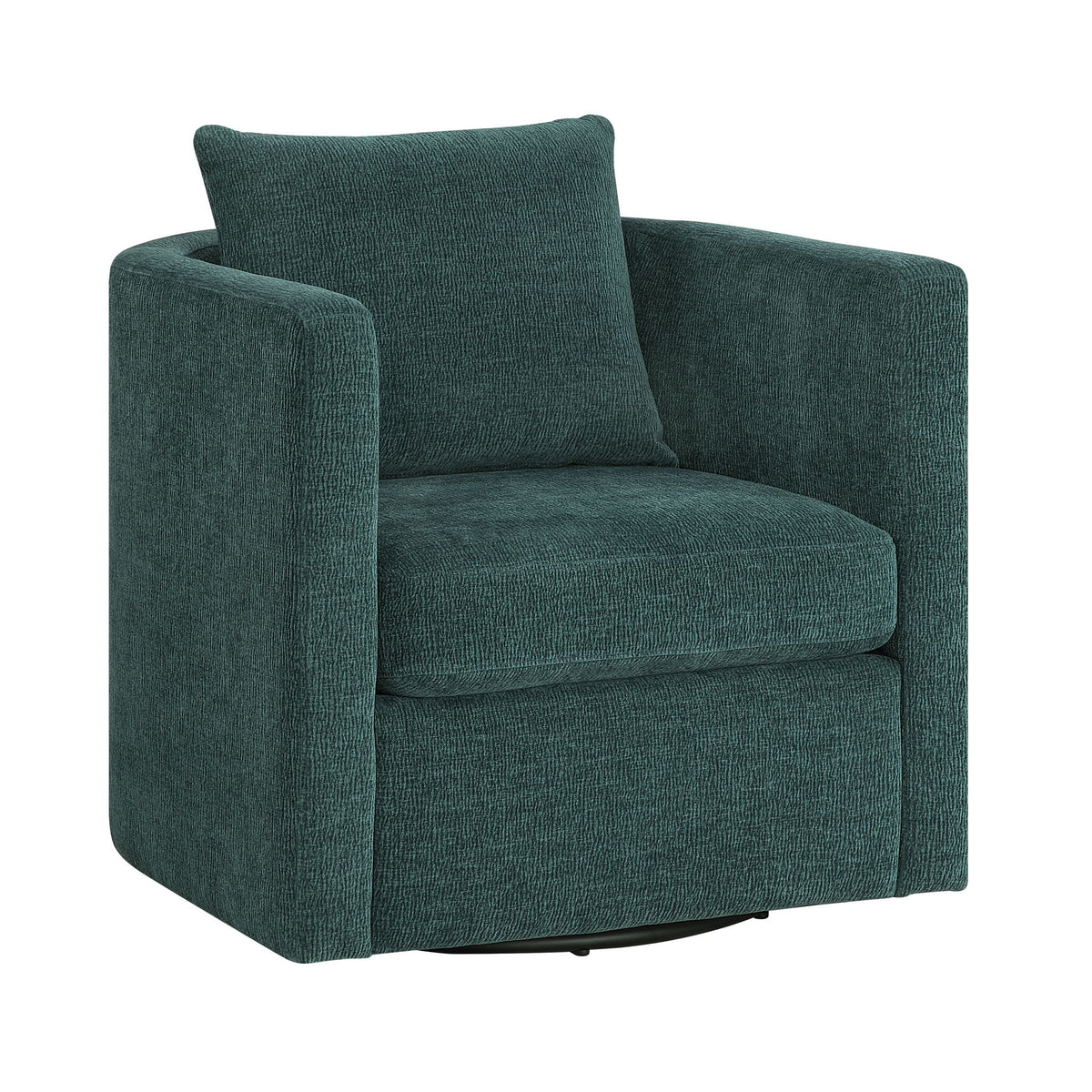 Sutton - Swivel Barrel Chair - Peacock