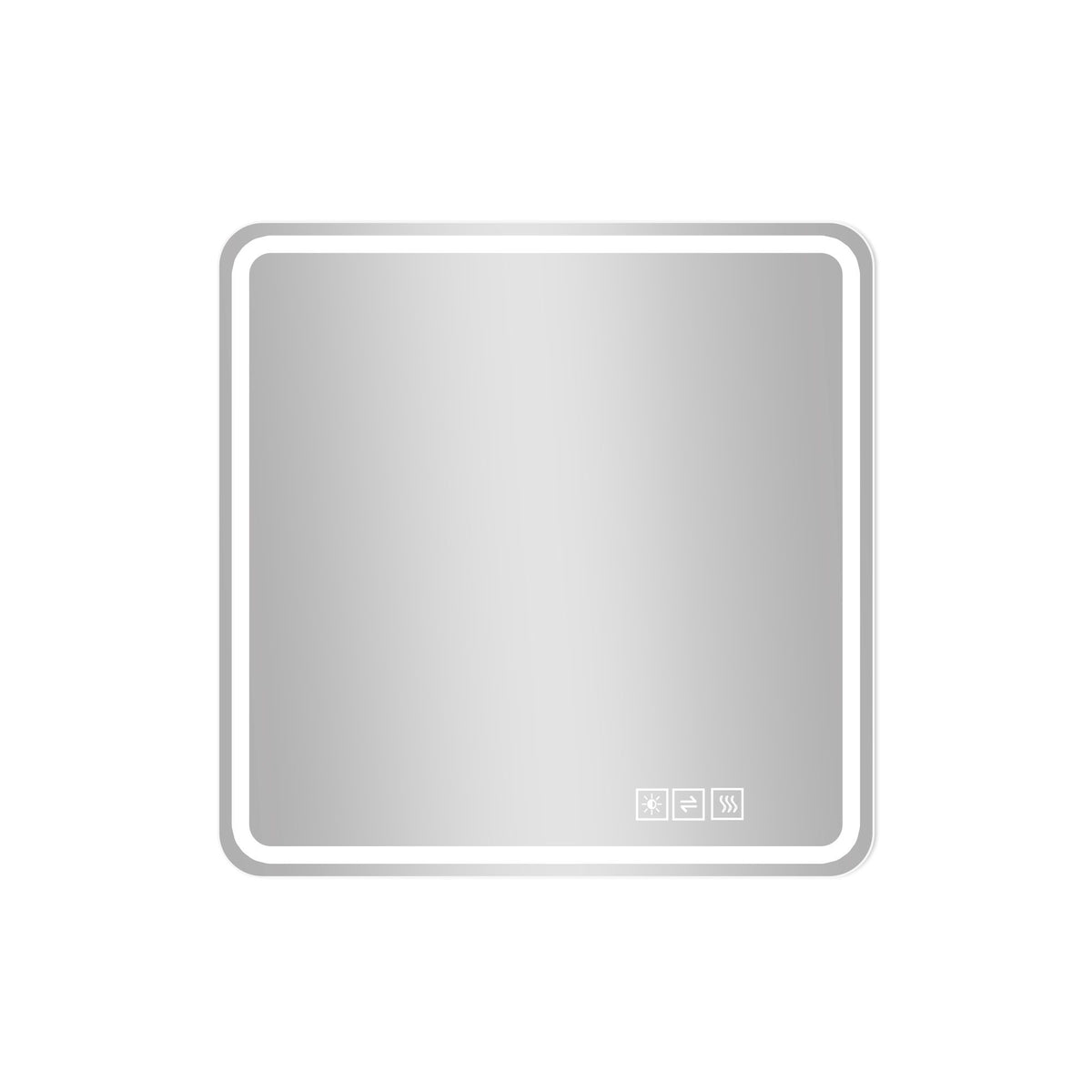 LED Bathroom Mirror, Anti Explosion Glass, Rust Resistant, Anti Fog, Tri Color