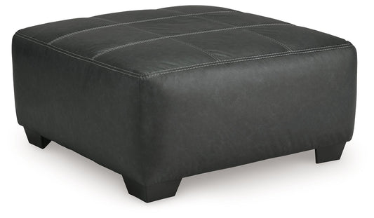 Brixley Pier - Oversized Accent Ottoman - Graphite
