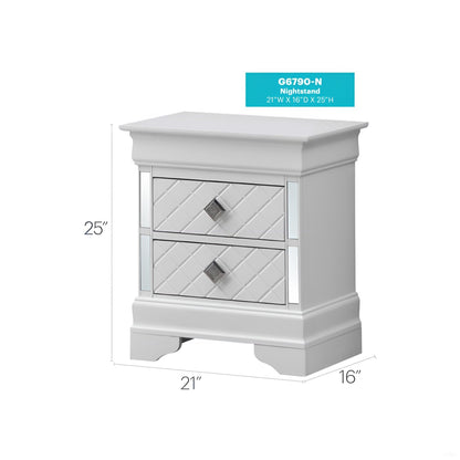 Accent Nightstand - White