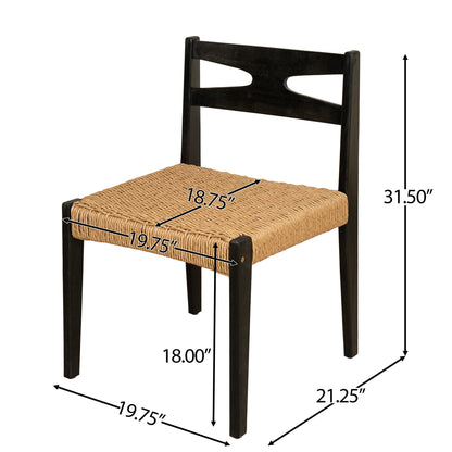 Dining Side Chairs, Indoor Outdoor Armless Chair (Set of 2)