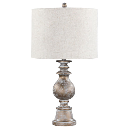 Wahlburg - Drum Shade Table Lamp - Oatmeal