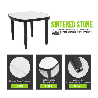 Outdoor Elegance Table, Rounded Corners