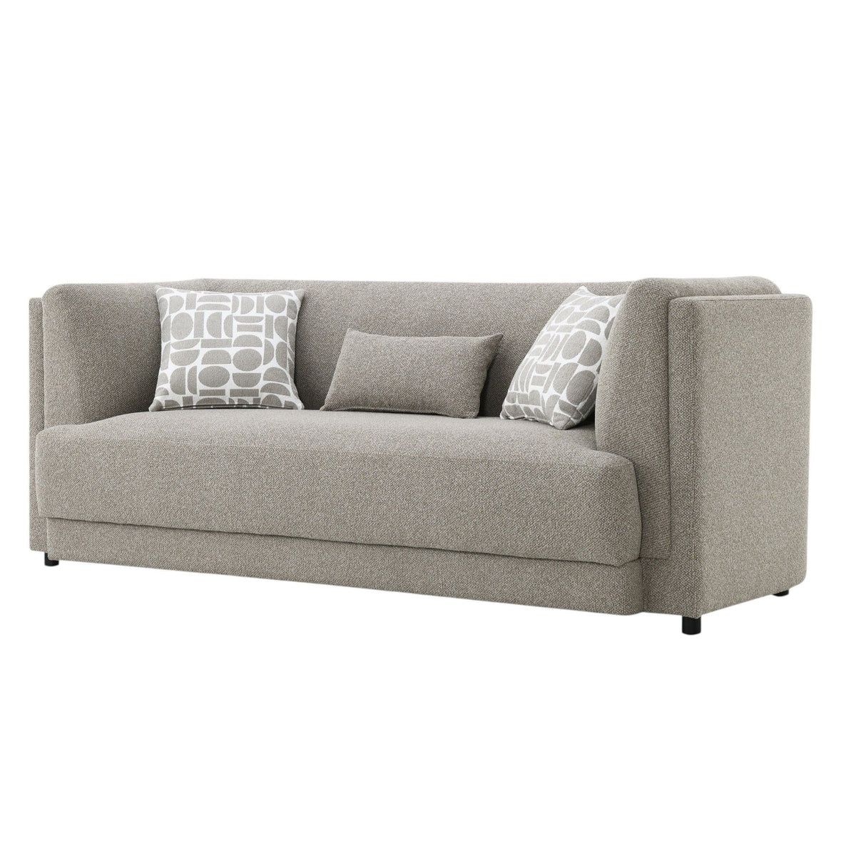 Glenda - Sofa With 3 Pillows - Gray