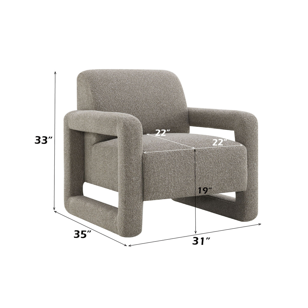 Glenda - Accent Chair - Gray