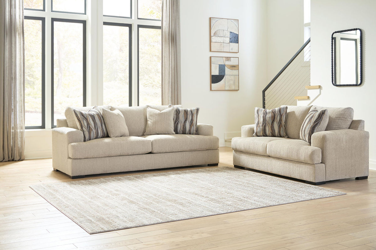 Lofwood - 2 Pc. - Sofa And Loveseat - Oatmeal