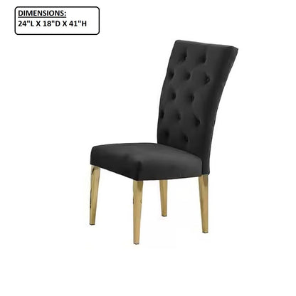Modern Design Upholstered Dining Chair (Set of 2)