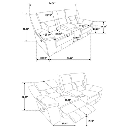 Brazelton - Pillow Top Arm Motion Living Room Set