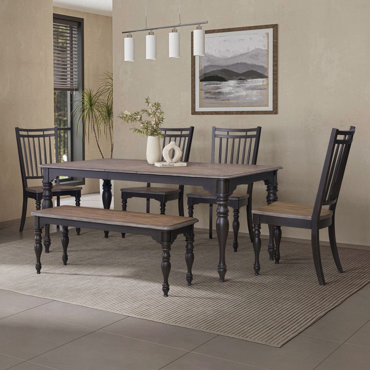 Magnolia Manor - Leg Table Set