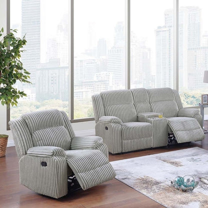 Modern Living Room Set With Pillow Arms