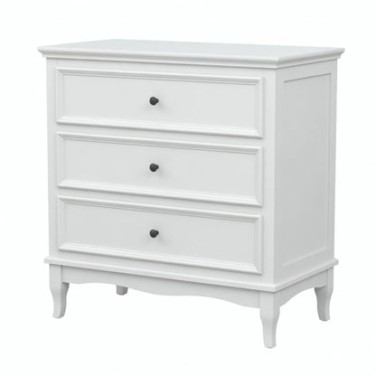 3 Drawer Dresser - White