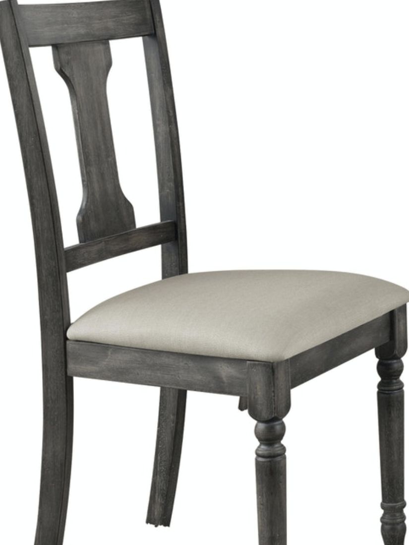 Wallace - Side Chair (Set of 2) - Gray / Tan