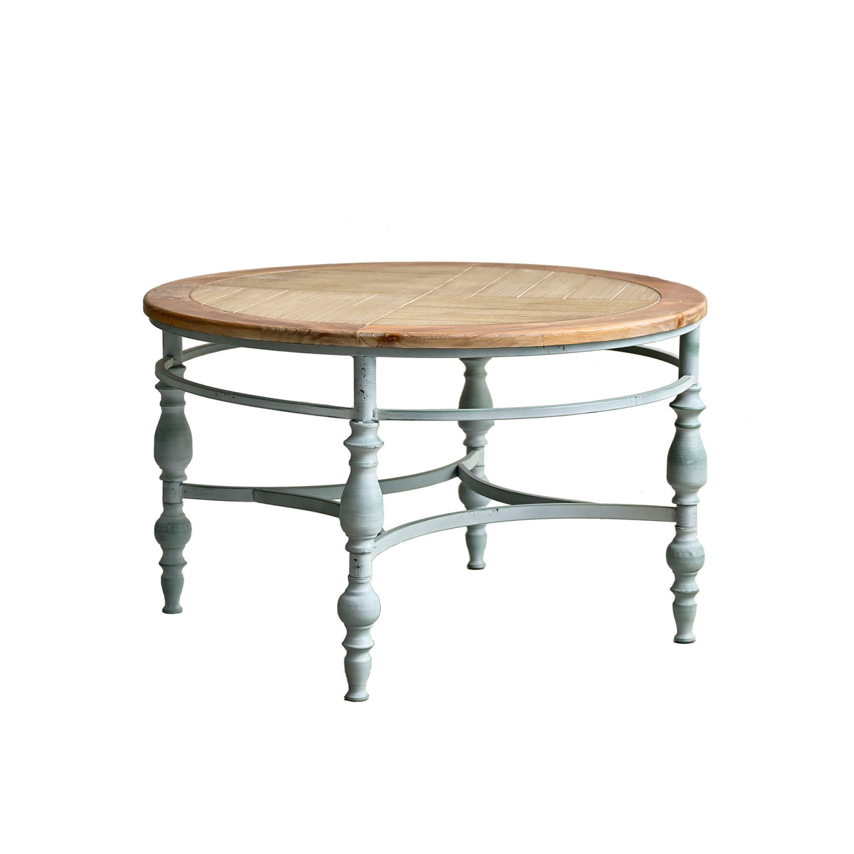 Round Top Carved Table For Living Room