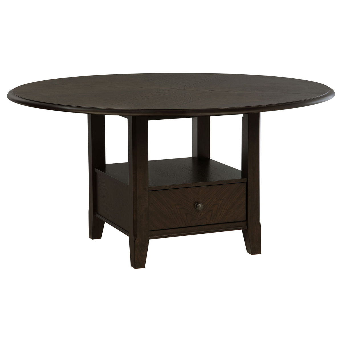Fulton - 5 Piece Dining Table Set With Upholstered Chairs - Dark Brown