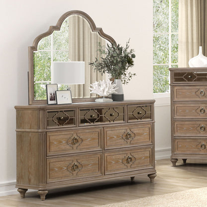 1 Piece Dresser, Dovetail Drawers, Bedroom Furniture - Oak / Rustic