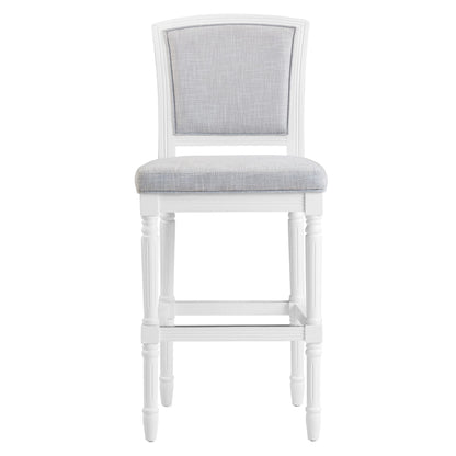 Stool With Upholstered Seat And Back