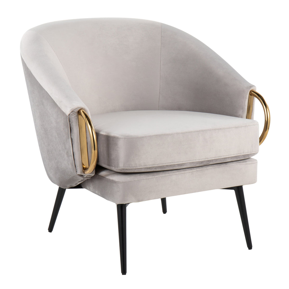 Claire - Contemporary / Glam Chair - Silver