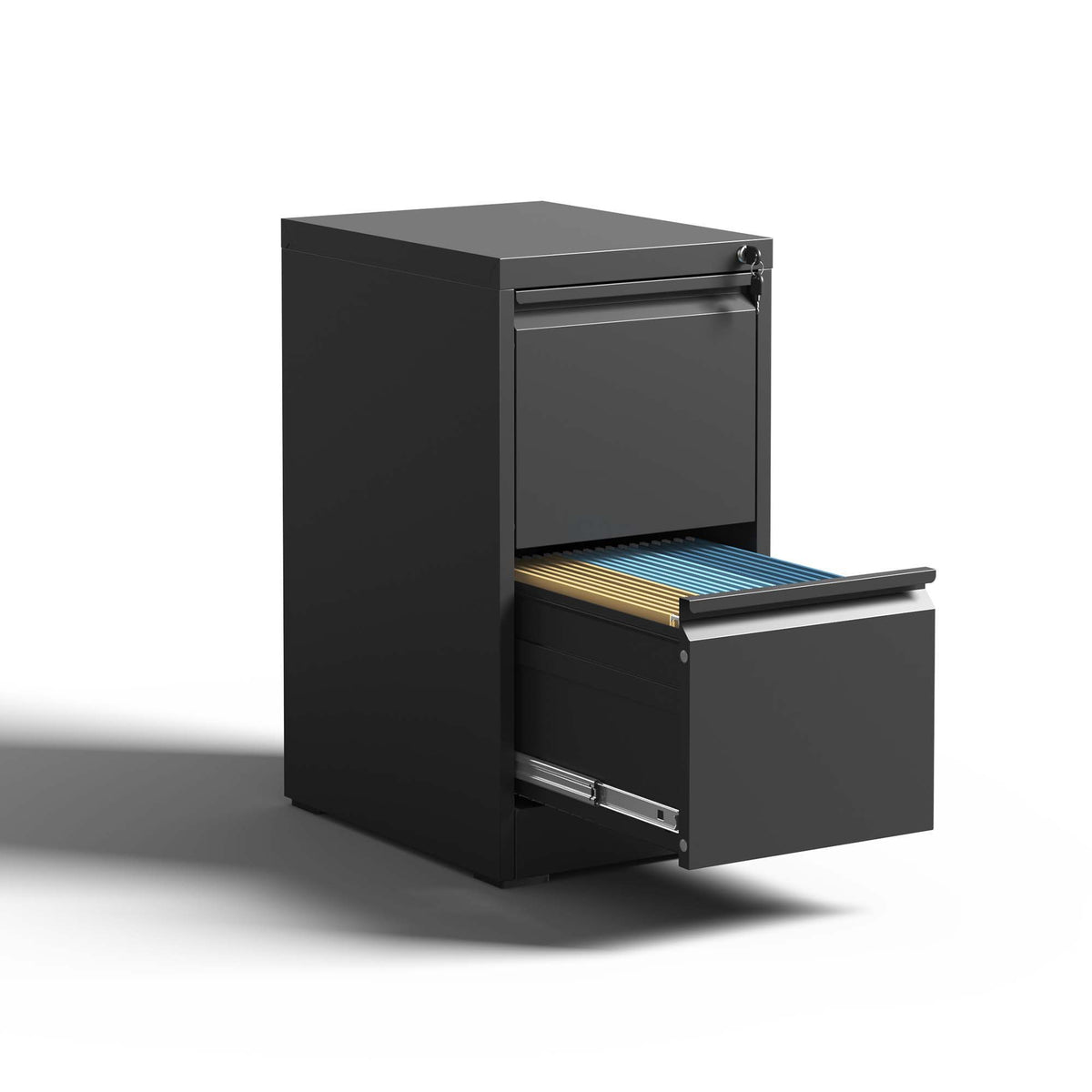 Steel Drawer Vertical File Cabinet With Lock For A4 Legal / Letter Size