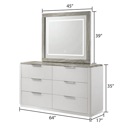 Jazz - Bedroom Set With LED Upholstered Headboard