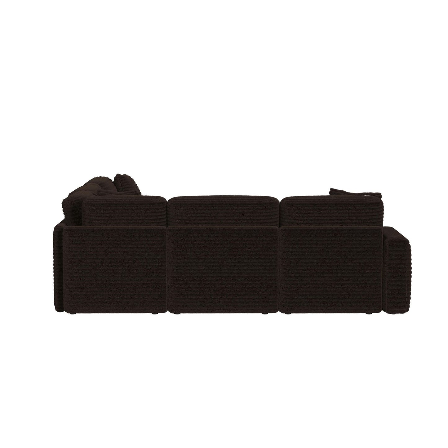 Corsicana - Sectional Corner With 1 Pillow 22" - Masis Espresso