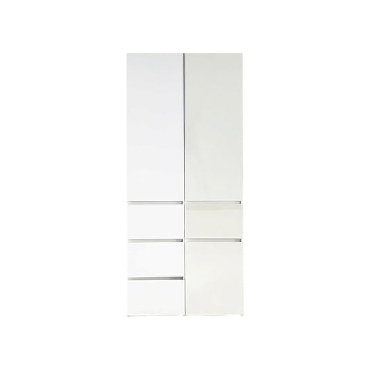 Elise - Modular Closet System With Mirror, Customizable Storage Solution - White