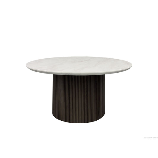 Sylvie - Round Coffee Table Base - Dark Brown