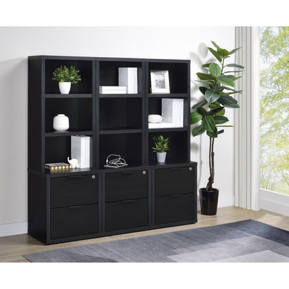 Geary - 3 Piece Wall Unit Bookcase Set With USB Storage