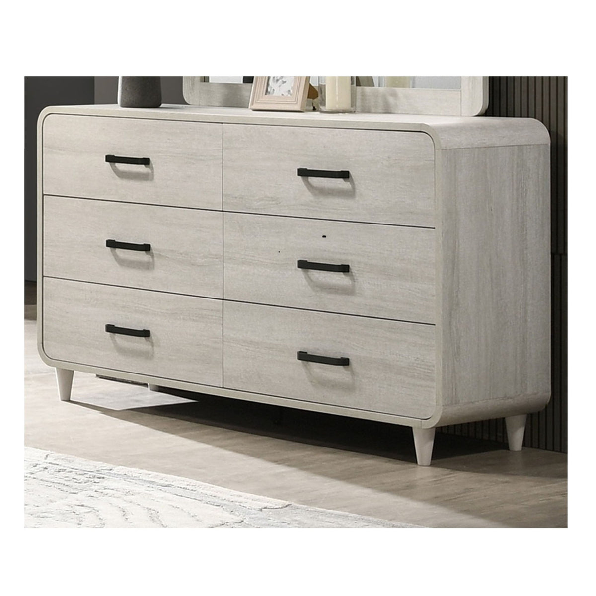 6 Drawer Dresser With Ample Storage Space - Antique White