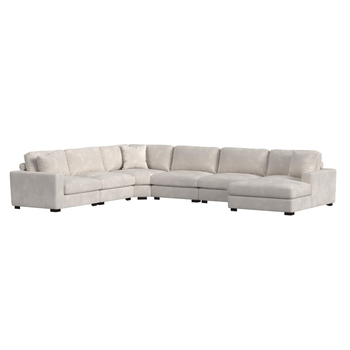 Arizona - Modular Wedge With 1 Pillow 20" - Steno Beige