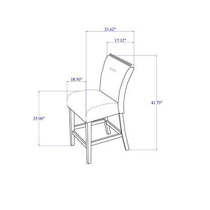 Ariya - Bar Stools With Padded Seat (Set of 2)