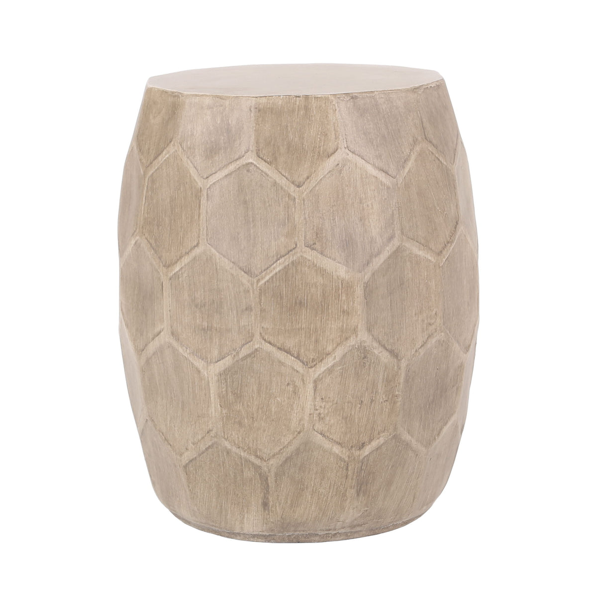 Outdoor Lightweight Concrete Side Table - Natural