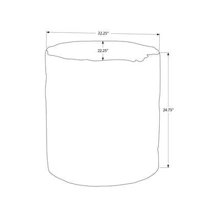Contemporary Round Accent Table, Indoor / Outdoor