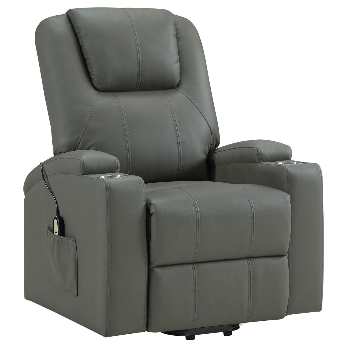 Macklin - Power Lift Massage Recliner With Heat And Dual Cupholders