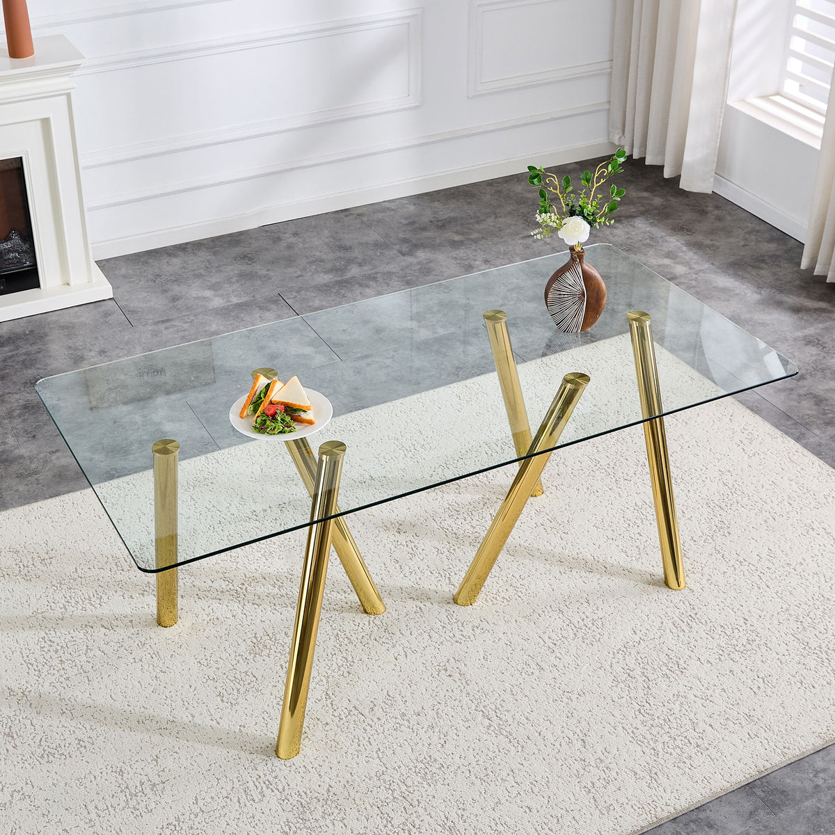 Dining Table With Transparent Surface