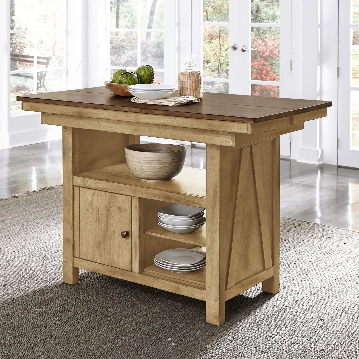 Lindsey Farm - Trestle Table - Brown