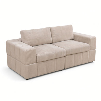 Oversized Modular Loveseat Set