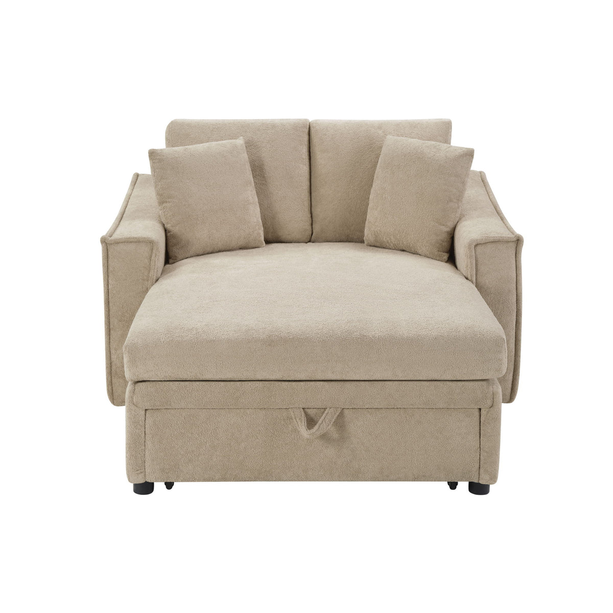 Modern Chaise Sofa With Hidden Storage For Living Room